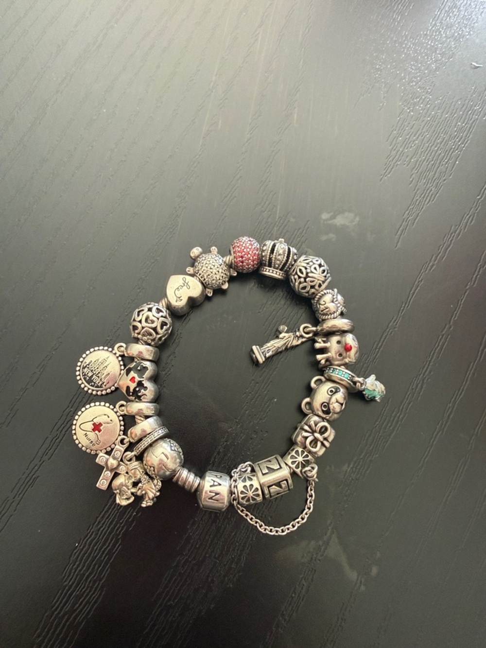 Pandora Sterling Silver Charm Bracelet